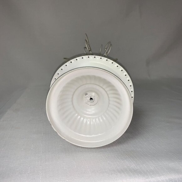 White Metal Jewelry Tree Holder With Accent & Swirl Design - Picture 6 of 8